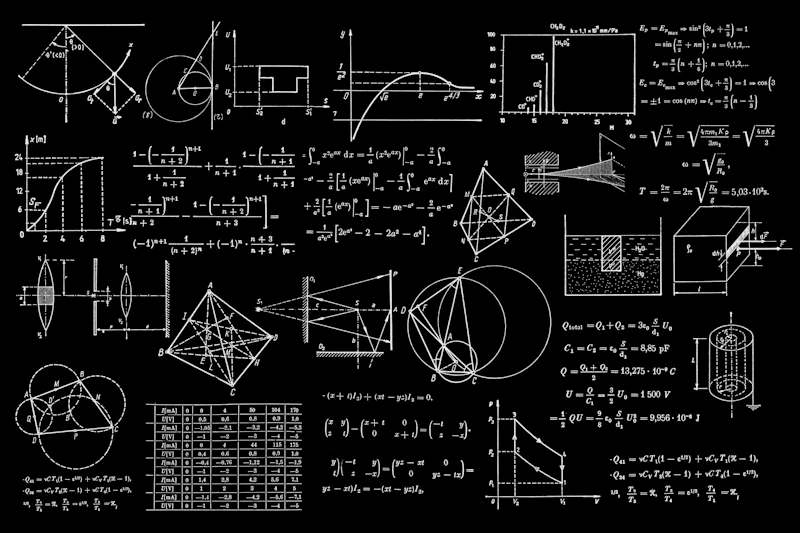 Formas geométricas azuis sobrepostas representando um sistema de design modular